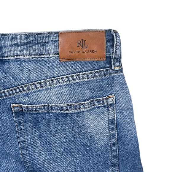 Ralph Lauren Women's Jeans Size 6 Blue Bleached Acid Wash Stretch Skinny Denim - Picture 8 of 8